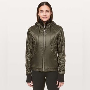 NWT Lululemon Scuba Hoodie *Glyde* Dark Olive Size 4